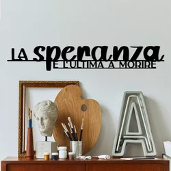 Wallity Zidna dekoracija La Speranza 1, 86x14cm, Crna