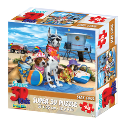 Prime 3D Super 3D puzzle Stay Cool 48 delova 31x23cm 70825