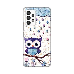 TELEMPIRE Silikonska maska Print Skin za Samsung A536B Galaxy A53 5G Owl šarena