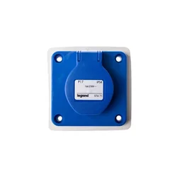 LEGRAND Vtičnica za ploščo z ozemljitvijo IP44 modra 2P+Z P17 057671