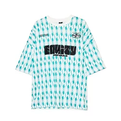 Cropp - Majica s printom preko cele površine - white