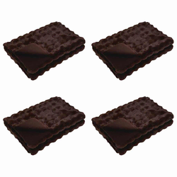 Protuklizna deka od umjetnog zečjeg krzna Olite 4 pcs Kamel