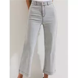Sinsay - Culotte farmerke - svetlo siva
