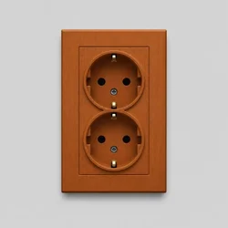 Walnut Dupla utičnica ( 9856 )