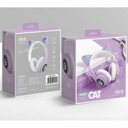Bežične višenamjenske slušalice za uho Cat Cat u boji sa svjetlom STN-28