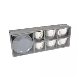 Sigma Set šoljica za kafu sa tacnama RXG-N22869-C, 6 komada, 220 ml