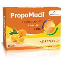 PropoMucil® pastile pomorandža, 24 pastile