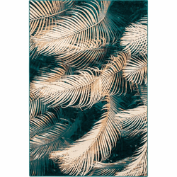 Modrozelena volnena preproga 133x180 cm Areca – Agnella