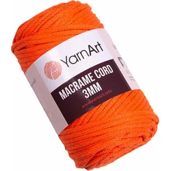 Yarn Art Macrame Cord 3 mm 3 mm 800 Orange