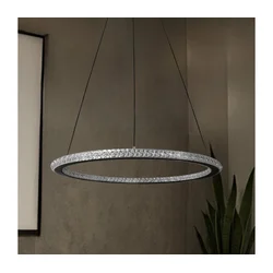 LED prigušiva luster na sajli LED/90W/230V 3000-6500K prečnik 60 cm + daljinski upravljač