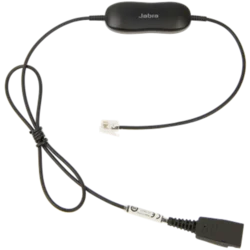 JABRA Smart Cord, QD to RJ9, straight, with 8-position switch configurator, for Avaya one-X Telephone system ( for 96XX Series)