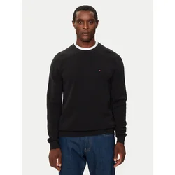 TOMMY HILFIGER Pulover ESSENTIAL  črna