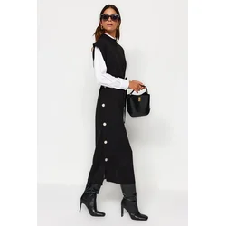 Trendyol Modest Ženska haljina Tctaw24Uv00038, Crna