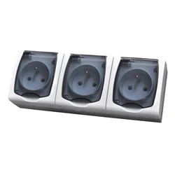 COS.PEL GNH-3NZ/00/D VTIČNICA 3X2P+Z MADERA BELA DIMNA LOPUTA