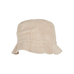 Large corduroy hat, off-white