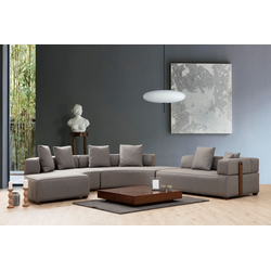 Atelier del Sofa Ugaona garnitura Gondol Siva