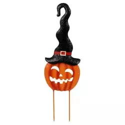 Autronic Buča Spooky pumpkin with hat - metal insert, orange (KOC515)