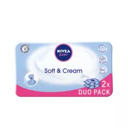 NIVEA Baby soft & care vlažne maramice duo pakovanje