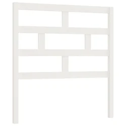 Vidaxl Posteljno vzglavje belo 96x4x100 cm trdna borovina