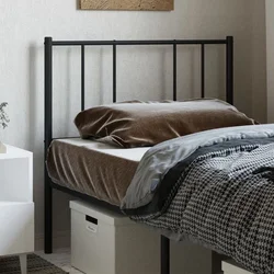 Vidaxl vidaXL Kovinsko vzglavje postelje črno 90 cm