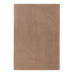 Bež ročno tkana volnena preproga 80x150 cm Arcura – Vikosa