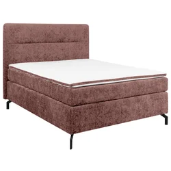 Esposa BOXSPRING POSTELJA 140 cm  x 200 cm , tekstil vinsko rdeča