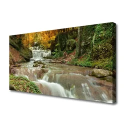 tulup.si Slika na platnu Forest slap narava 120x60 cm