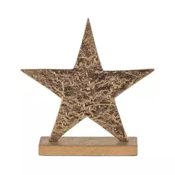 Eglo 427115 - Božićna dekoracija BALIGUIAN 21x20,5 cm zvezda/zlatna
