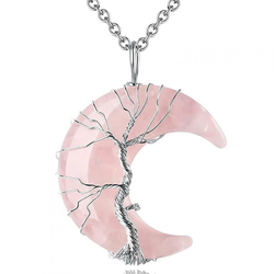 Ogrlica Halfmoon - Ružičasta KP32593