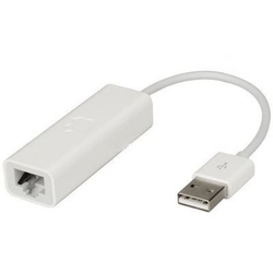 Adapter USB 2.0 (M) na Ethernet RJ-45 (F) beli*