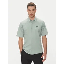 BOSS Srajca Excurse 50540196 Zelena Regular Fit
