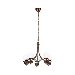 Brilagi - LED luster na lancu COTTAGE 5xG9/40W/230V hrast/bela