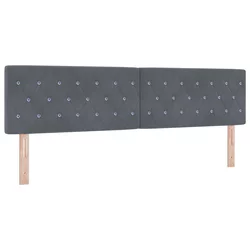 Uzglavlje Tamno siva 180 cm Baršun