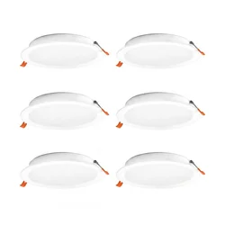 Osram - SET od 6 LED ugradnih plafonskih svetiljki ESSENTIAL LED/18W/230V O 22 cm bela