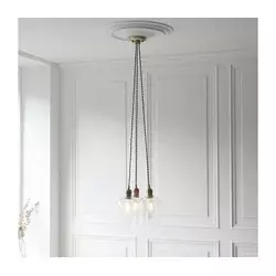 Endon 120648 - Luster na sajli 3xE27/10W/230V mesing