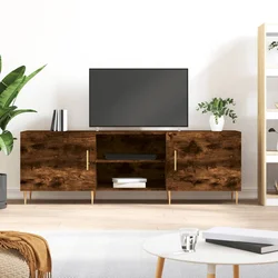 TV ormarić boja dimljenog hrasta 150x30x50 cm konstruirano drvo