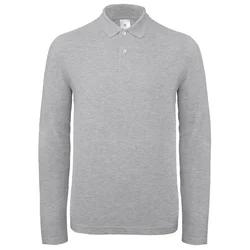 MAJICA DUGI RUKAVI POLO B&C ID.001 LSL 180G SVIJETLO SIVA M