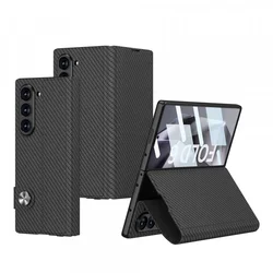 Futrola LEATHER za Samsung F956B Galaxy Z Fold 6 5G karbon crna