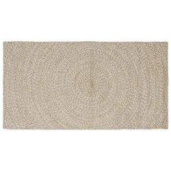 Tepisi za područja Prirodna i bijela 80 x 150 cm Juta