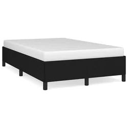 Vidaxl Posteljni okvir brez vzmetnice črn 120x190 cm blago