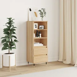 Visoka komoda hrasta sonome 40x36x110 cm od konstruiranog drva