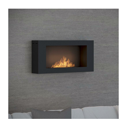 InFire - Zidni BIO kamin 44x91 cm 3kW crna