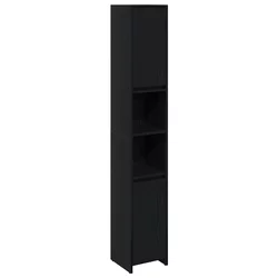 Kupaonski ormar Crni hrast 30 x 30 x 183,5 cm Konstruirano drvo