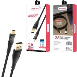 Ven - Dens USB na Micro 2A Brzi punjački kabel - 1,5 m - Crna KP34827