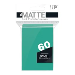 Ultra Pro Matte Small Desk Protector Sleeves 60 - Aqua