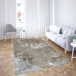 Conceptum Hypnose tepih CG_51, pravougaoni, 100 x 180 cm, sivo-braon
