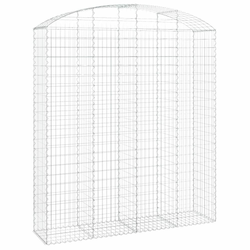Gabionska košara s lukom 200x50x220/240 cm pocinčano željezo
