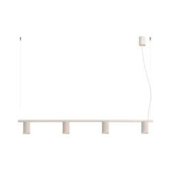 Sollux SL.2713 - Luster na sajli KARBON 4xGU10/10W/230V krem boje
