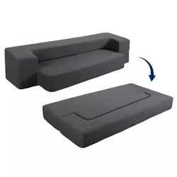 Zložljiva postelja 2v1 Dormeo temno siva  CHARCOAL/G