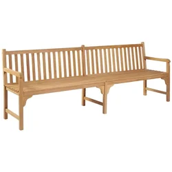 Vrtna klupa 228 cm od masivne tikovine